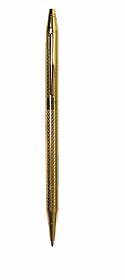Ручка подарочная DV син.  корпус метал. золотистый